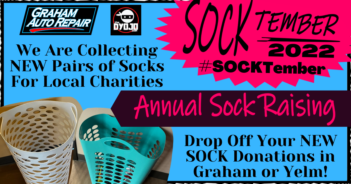 Socktember 2022 at Graham Auto Repair